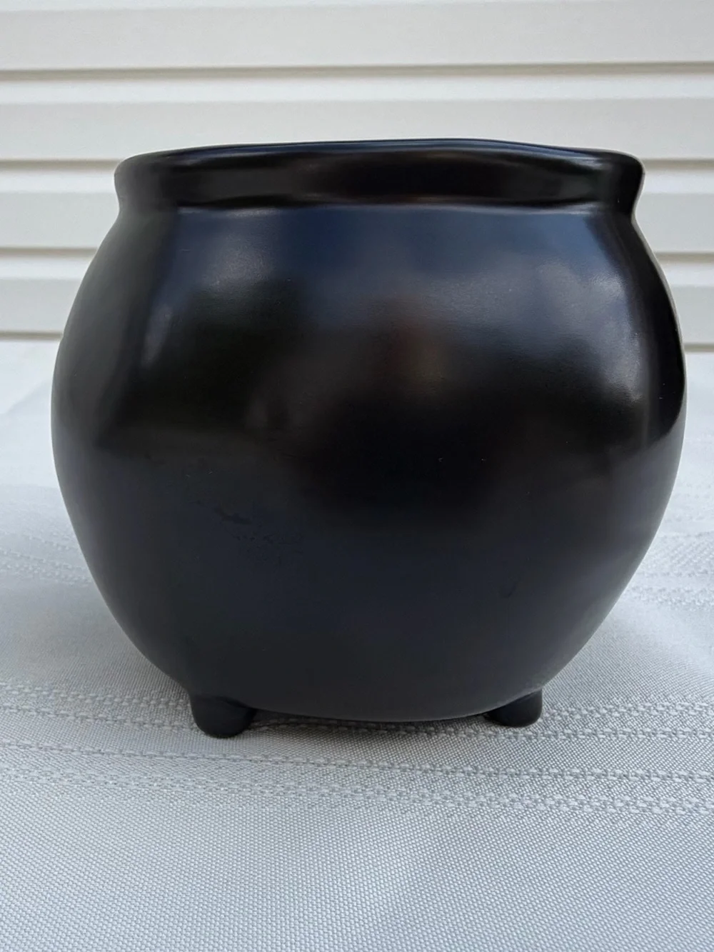 Rae Dunn BOO Halloween Cauldron Mug Black Footed Artisan Collection #187